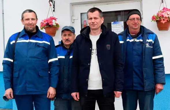 Почетный гражданин Ушачского района Геннадий Орловский — крайний слева
