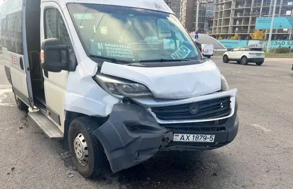 Чарговая аварыя з удзелам маршруткі
