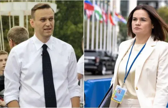 Алексей Навальный и Светлана Тихановская
