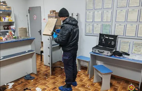 Пошта ў Дрыбінскім раёне, дзе адбылося забойства
