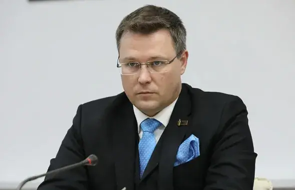 Кіраўнік Беларускага саюза журналістаў Андрэй Крывашэеў
