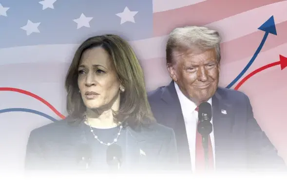 Камала Харрис и Дональд Трамп
