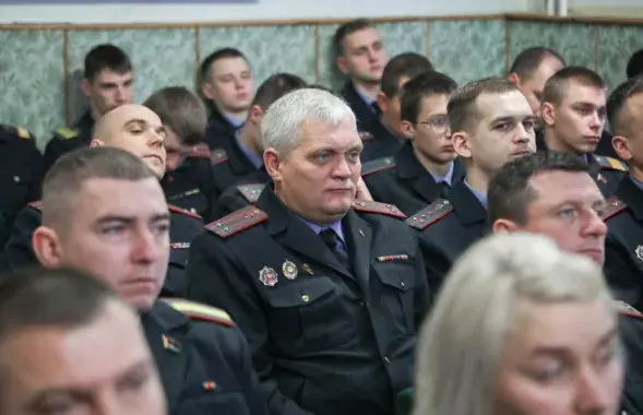 Міліцыянтам расказваюць пра "трывожную сітуацыю"
