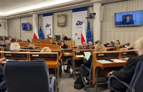 В Сенате Польши
