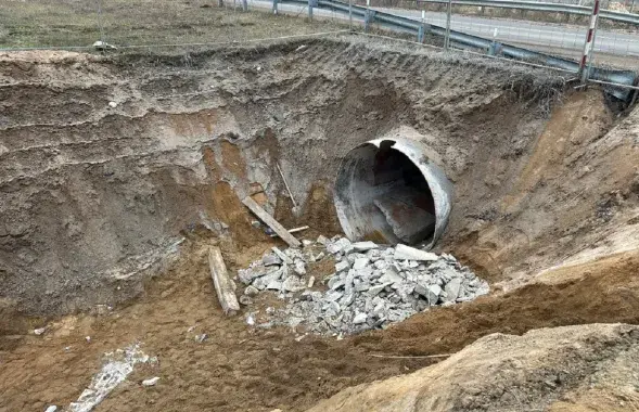 На месцы здарэння ў Дружным
