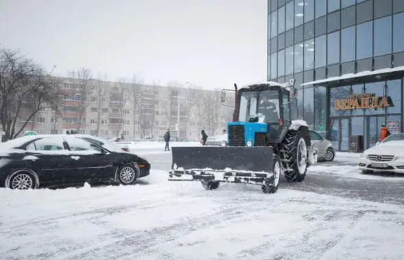 Прыборка снегу ў Мінску, ілюстрацыйне фота

