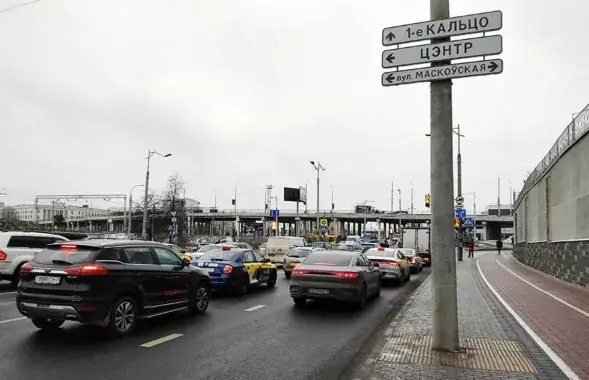 В центре Минска возникли большие пробки

