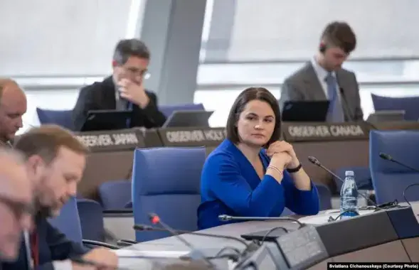 Святлана Ціханоўская ў Савеце Еўропы
