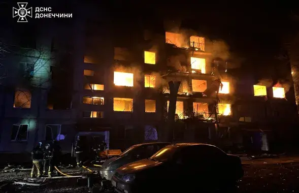 Пажар у жылым доме
