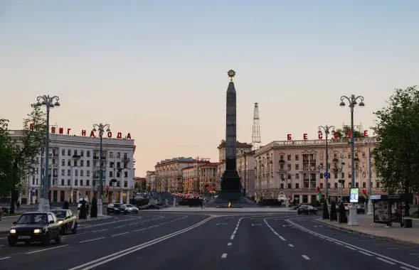 Плошча Перамогі ў Мінску&nbsp;
