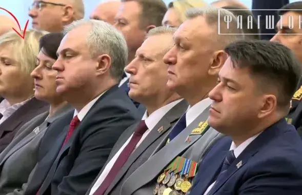 Алена Клічкоўская заснула на інаўгурацыі
