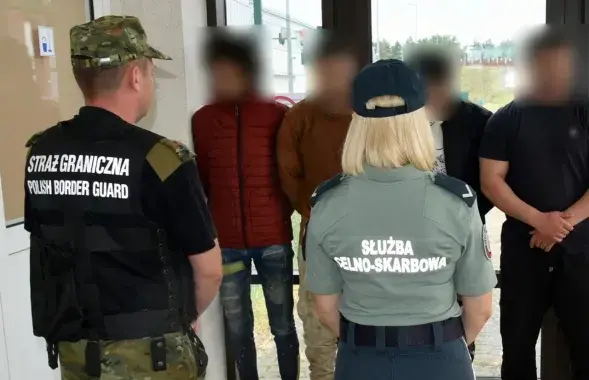 Затрыманыя на мяжы мігранты, ілюстрацыйнае фота

