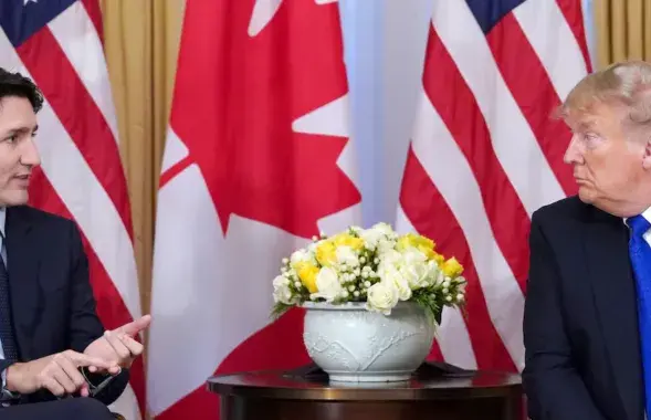 Джастин Трюдо и Дональд Трамп
