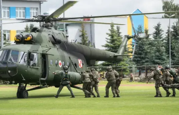 Трэніроўка польскіх вайскоўцаў

