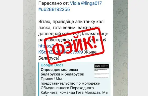 Фэйкавая апытанка
