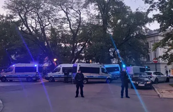 Месца трагедыі ў Варшаўскім універсітэце
