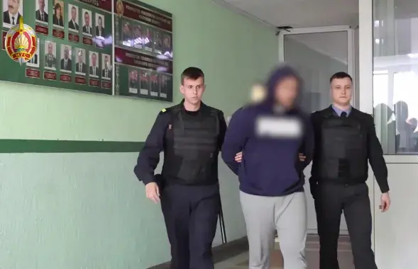 Задержанный участник драки
