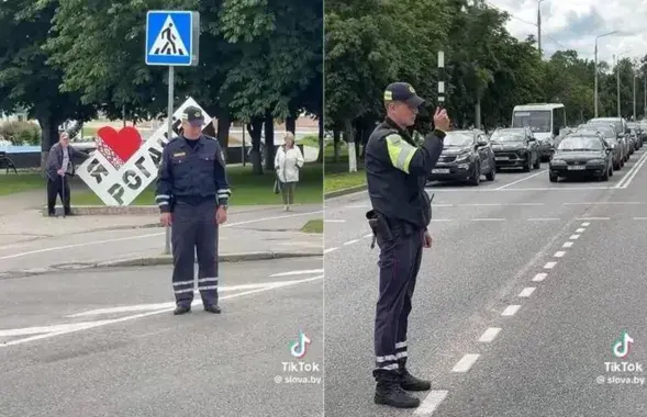 Так выглядела "минута молчания" в Рогачеве
