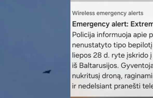 В Литву из Беларуси залетел неопознанный аппарат
