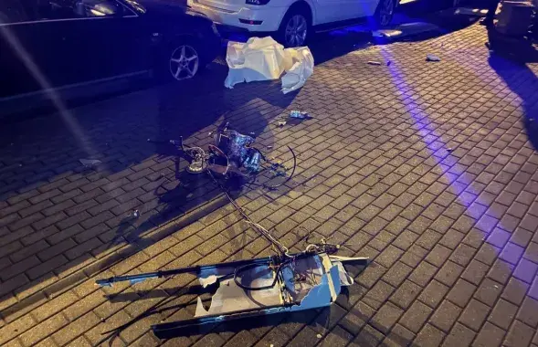 Беспілотнік на вуліцы Матусевіча, Мінск
