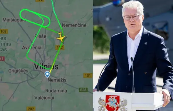 Самолет президента Литвы не мог сесть в Вильнюсе
