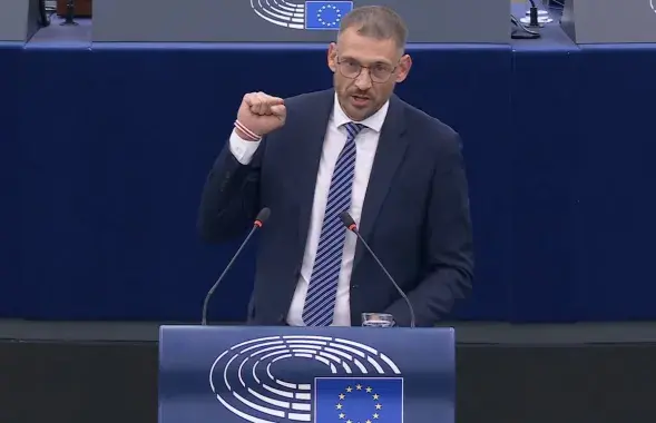 Сергей Тихановский в Европарламенте

