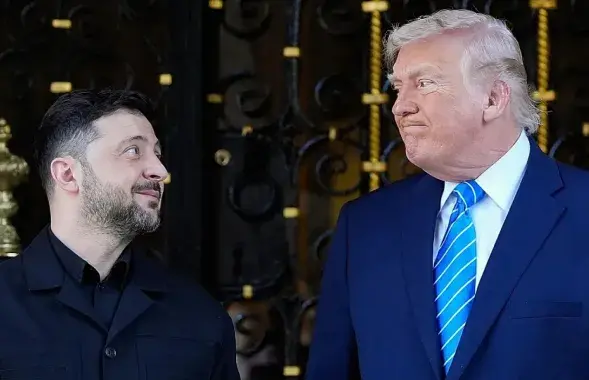 Уладзімір Зяленскі і Дональд Трамп
