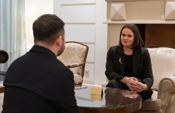 Владимир Зеленский и Светлана Тихановская
