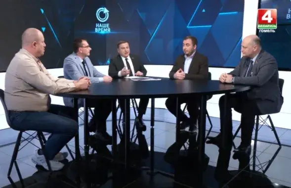 Скриншот пропагандистской программы на канале"Беларусь 4. Гомель"
