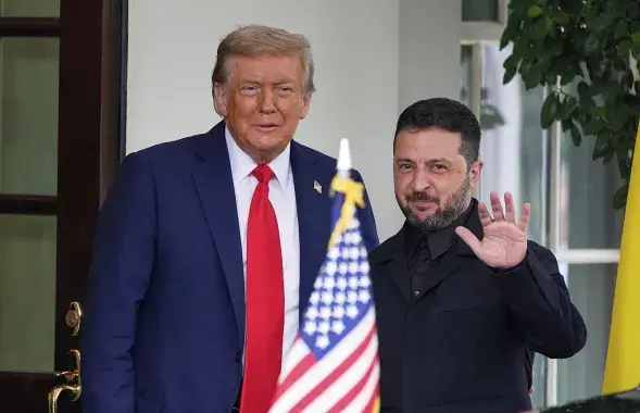Дональд Трамп і Уладзімір Зяленскі
