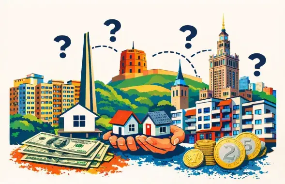 Кошты на набыццё жытла ў трох краінах моцна адрозніваюцца
