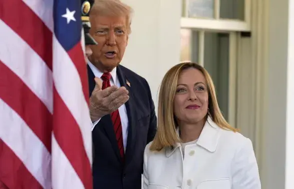 Дональд Трамп і Джорджа Мелоні
