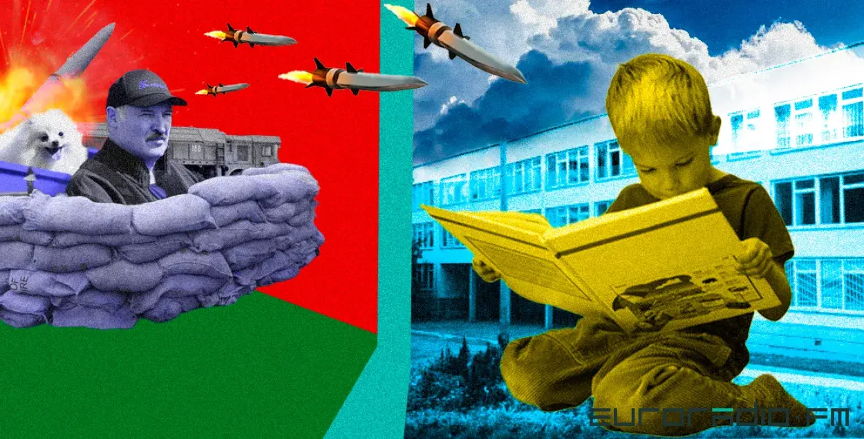 Рэпрэсіі і суагрэсія рэжыму Лукашэнкі не абыходзяць бокам дзяцей / калаж Улада Рубанава, Еўрарадыё
