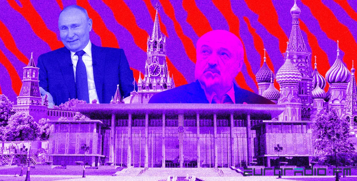 Путин планирует подчинить себе всю Беларусь / коллаж Влада Рубанова, Еврорадио
