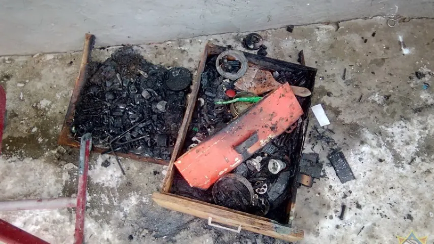 У Вілейцы на пажары эвакуявалі 45 дзяцей (фота)