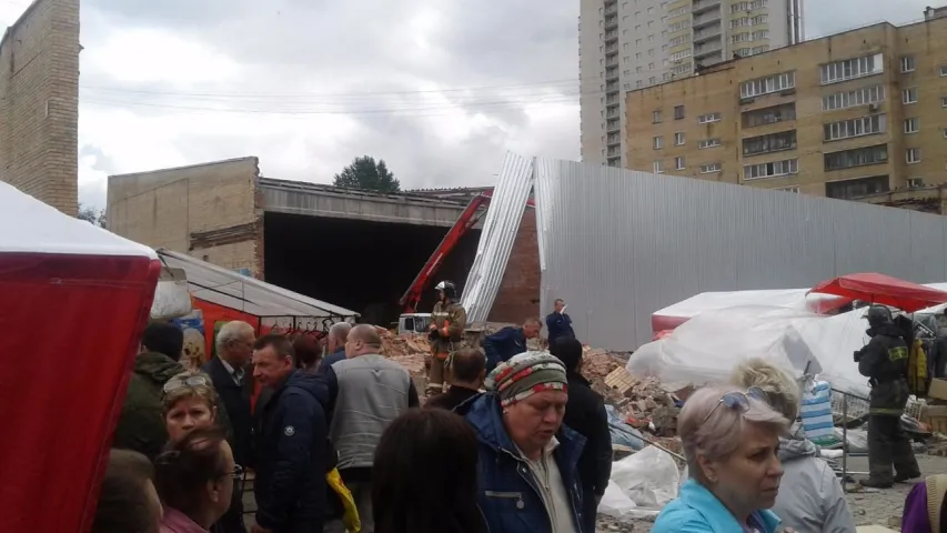 Пад Масквой абрынулася сцяна кінатэатра “Саюз”, ёсць пацярпелыя (фота)