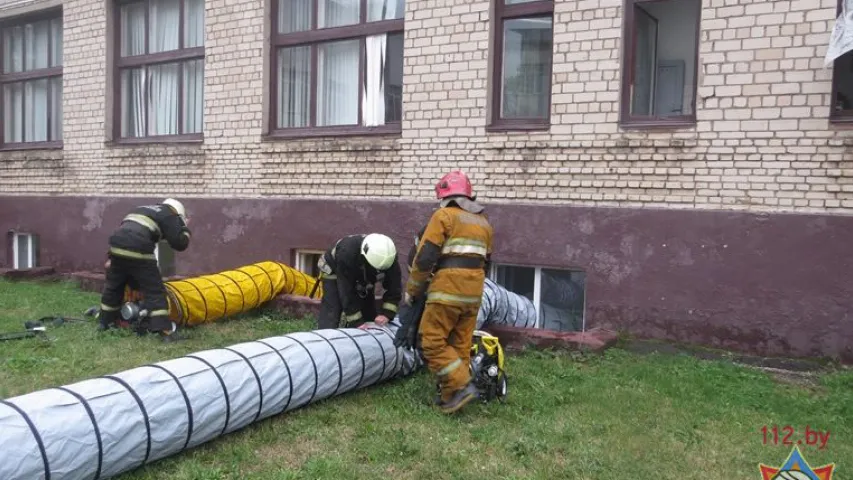 Раніцай у адным з мінскіх каледжаў адбыўся пажар (фота)