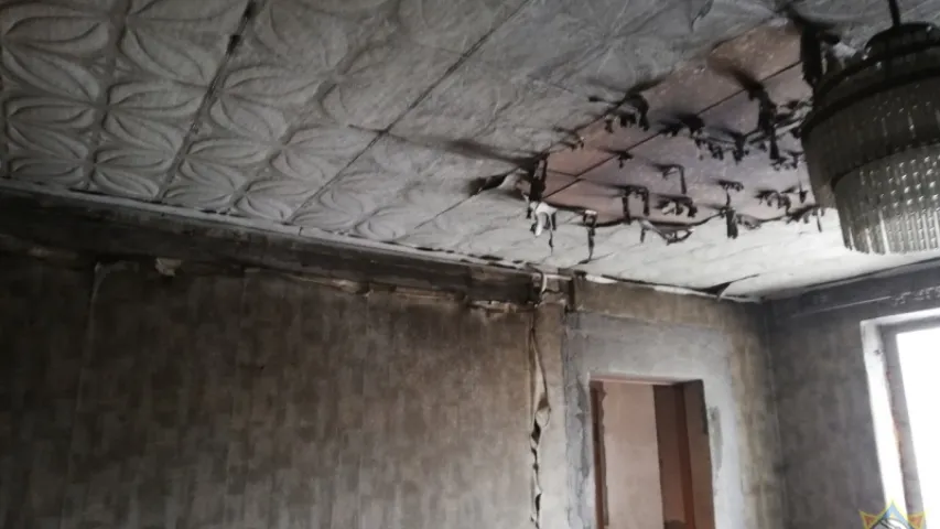 У Баранавічах на пажары ўратавалі мужчыну, ён у рэанімацыі