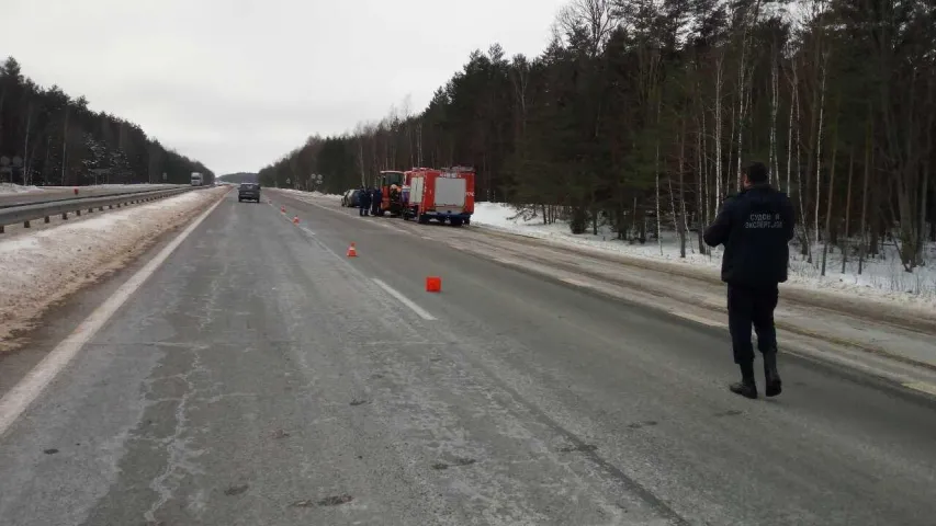 У ДТЗ на трасе М-1 у Івацэвіцкім раёне сур'ёзна пацярпелі жанчына і дзіця